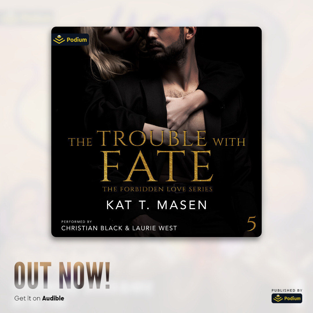 "The Trouble with Fate (The Forbidden Love Series, Book 5)", written by Kat T. Masen and co-narrated with <a href="/ChristianBAudio/">Christian Black</a> is now live! Thanks to @PodiumAudio!

audible.com/pd/The-Trouble…
amazon.com/Trouble-Fate-F…

#audiobook
#audiobooknarrator
#contemporaryromance