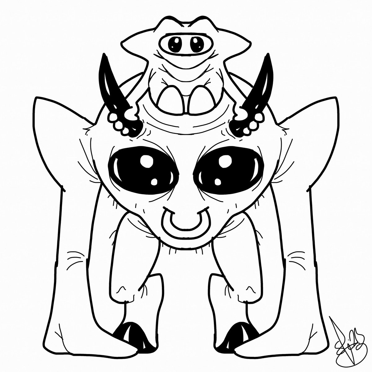 pittstop73's tweet photo. #fakemon #fakemonart #myart #oc #dailydoodle #madeinspain #madeinsketchesipad @fafflings @monsters.go @made_in_sketches #made_in_sketches  I'm trying to develop my cartoon style beyond cats, dogs and mice.  Feedback welcome.  Attempting a #gestault fakemon https://t.co/6mg889XYUl