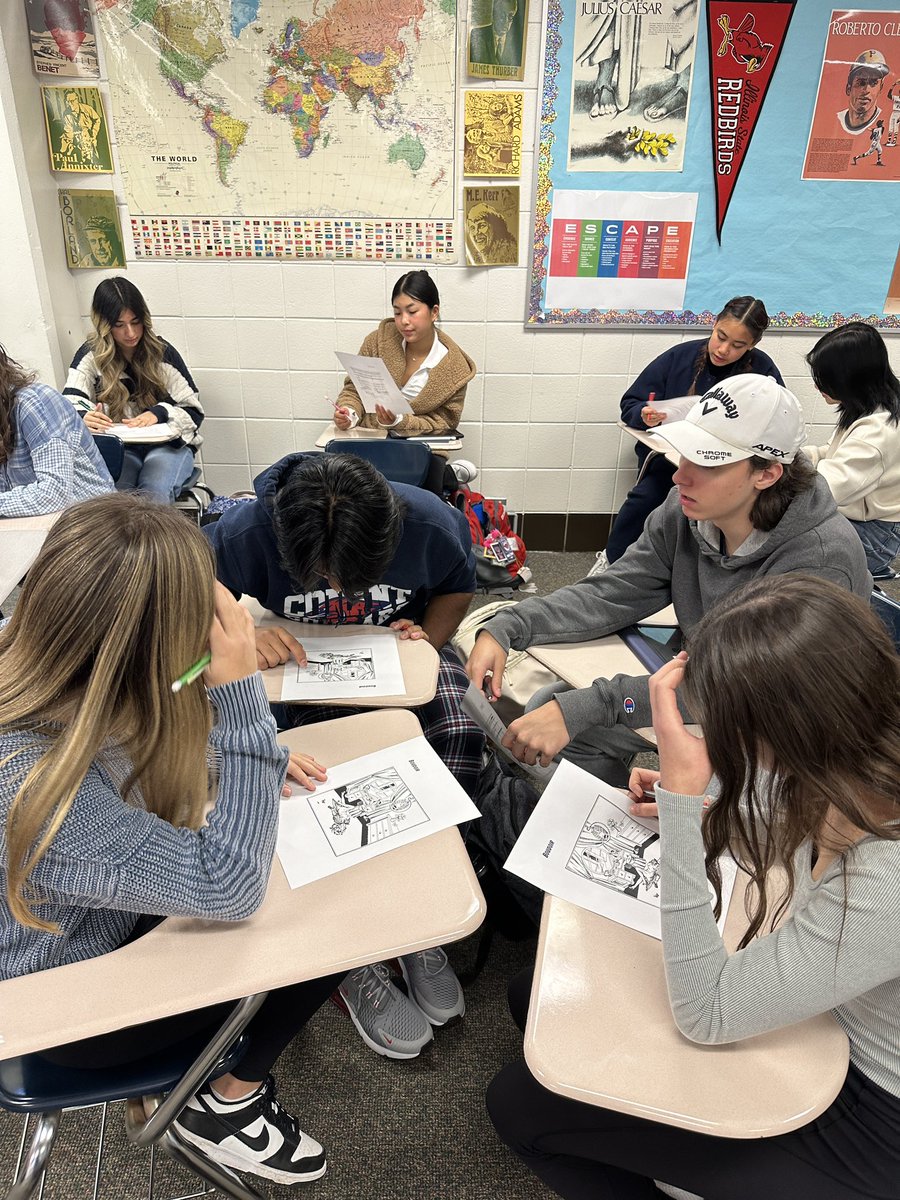 My sophomores are hard at work looking for the best evidence to support their claim using Crime and Puzzlement pictures!