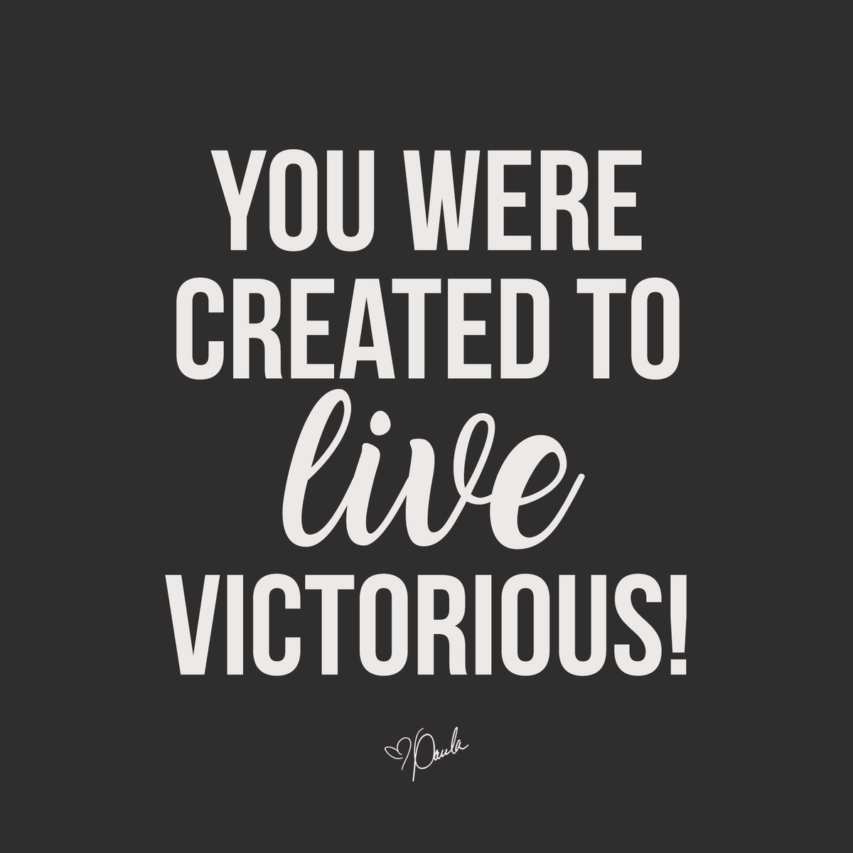 Paula_White's tweet photo. You were never created to live defeated, depressed, guilty, condemned, ashamed or unworthy... You were created to live victorious! Let's come in agreement for your life, your purpose and your peace today: https://t.co/Fm5rrYctjy https://t.co/3zYGXdmp7m
