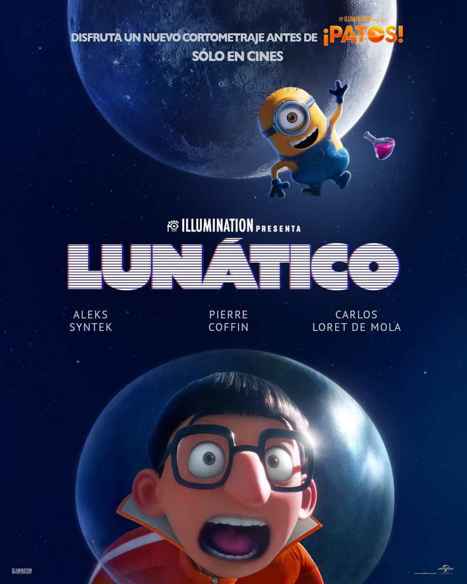 ElTalSaid's tweet photo. Póster oficial del nuevo corto animado de Vector LUNÁTICO.

Disfrútalo este 14 de Diciembre con #PatosPelícula. 🦆

@UniversalMX https://t.co/xIZasLlAV1