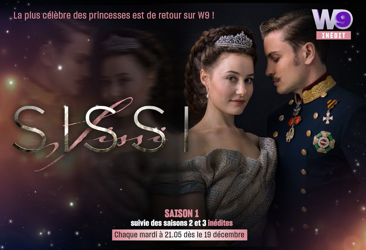 M6pro's tweet photo. #EVENEMENT #W9

👑 La plus célèbre des princesses est de retour sur @W9 !
Avec #DominiqueDevenport et #JannikSchumann pour incarner le nouveau couple mythique ✨

📺 SISSI, la série, dès le mardi 19 décembre à 21.05
La saison 1 suivie des saisons 2 et 3 INÉDITES https://t.co/59OvHV5Xc9