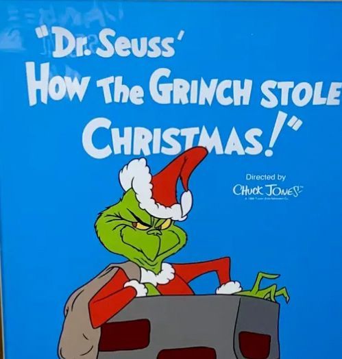 RingosTv's tweet photo. Black Friday and Cyber Monday -  ✅. We now look to The Grinch! Catch this cel and other fun Grinch and #drseuss items in our online store. https://t.co/3c6JFoZgLX #animationart #thegrinch #christmas #holidaygifts #giftgivingseason https://t.co/u9P416HyzD