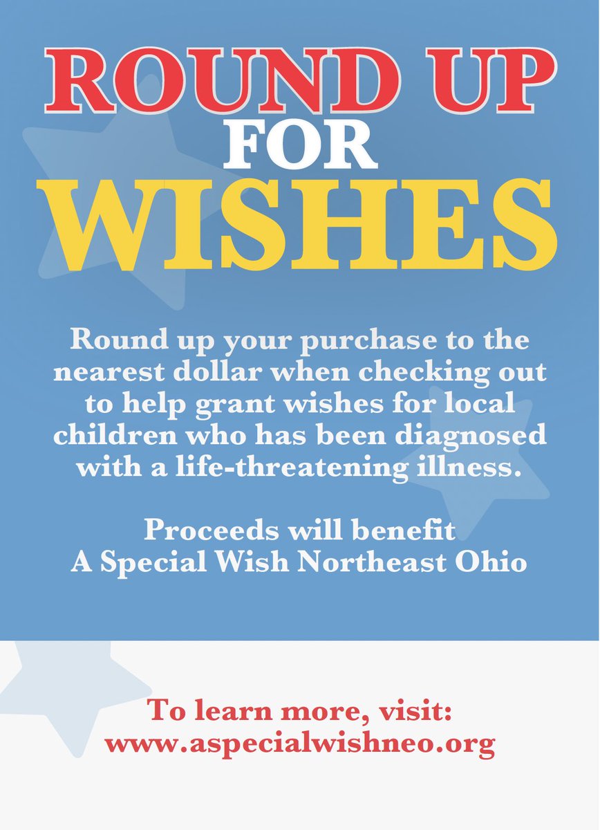 IJKCLE's tweet photo. ROUND UP YOUR PURCHASE
Make a difference today (Tuesday, Nov. 28) 
#roundupforwishes #iriecares #iriejamaicankitchen #irieinthecommunity #irieakron  #akronnonprofit #iriegivesback #givingbackakron  #iriecleveland #irieoldbrooklyn #irieeuclid #givebackcleveland #iriecle https://t.co/OmJFBtntw2