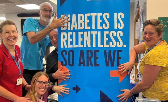 SWSCDiabetesUK's tweet photo. #WorldDiabetesDay (14th November) is an important date in our calendar, and this year we had a wealth of activity taking place across #southwest and south central. 

Here's how we celebrated. https://t.co/kfPTpcOQy2 https://t.co/zDA0Ho0y1O