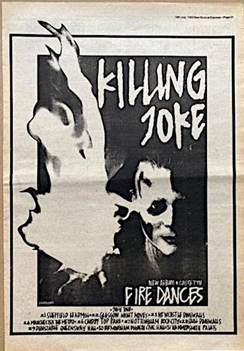CompanyOJustice's tweet photo. Shocked &amp; saddened by the sudden death of #GeordieWalker of @Killingjokeband  We have great memories, both musical &amp; personal, of the time spent with a unique &amp; inspiring individual &amp; an incredible musician. He was pure elegance to watch and so spellbinding to hear. RIP Geordie. https://t.co/5iDRFXLSKK