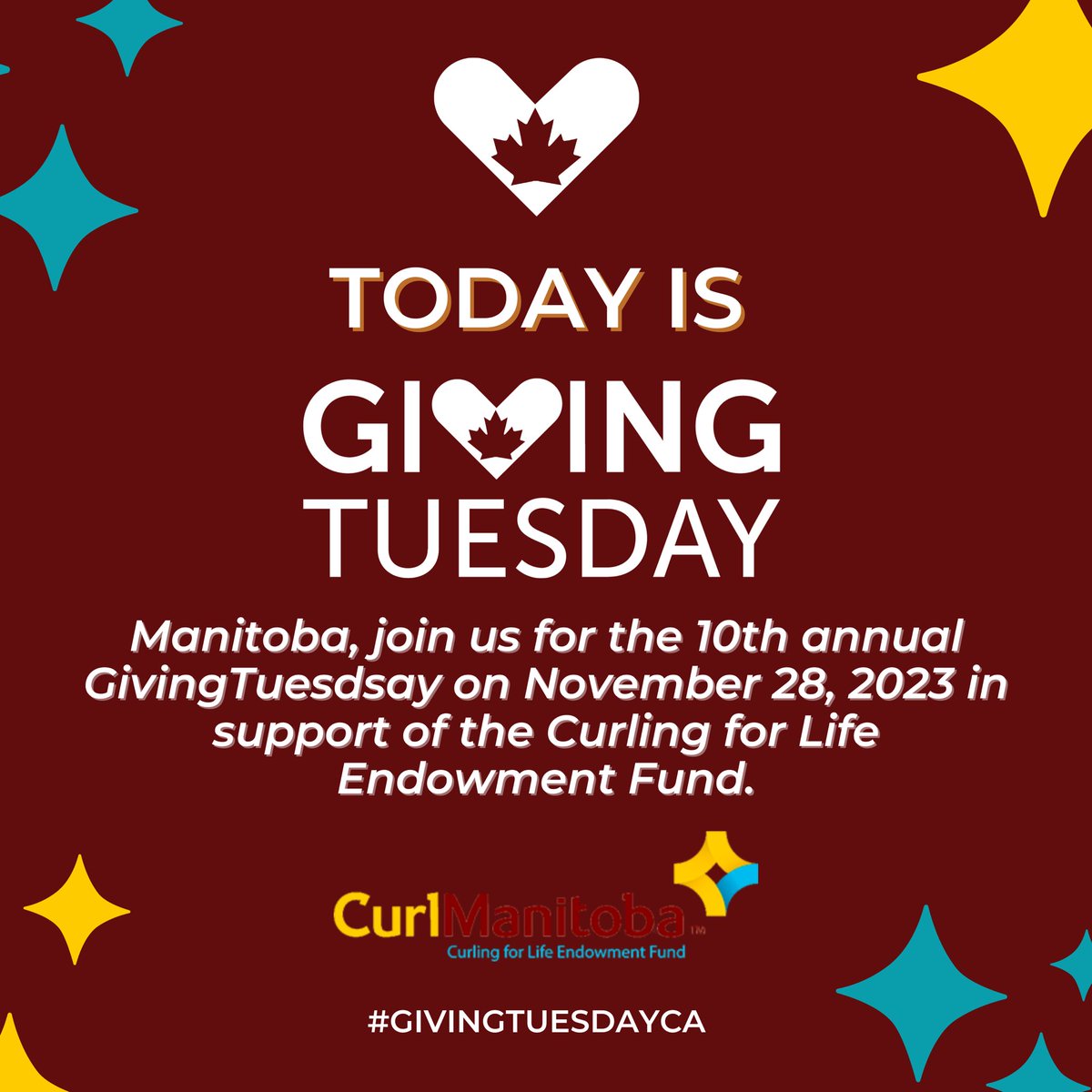 🤎 GIVING TUESDAY 💛 Join us for #GivingTuesdsay in support of the Curling for Life Endowment Fund! The fund helps promote, develop & grow the sport of curling in Manitoba, Canada and the world. Donate below ⬇️ 👇🏻 🔗 mycharitytools.com/gift/wpgfdn/do…