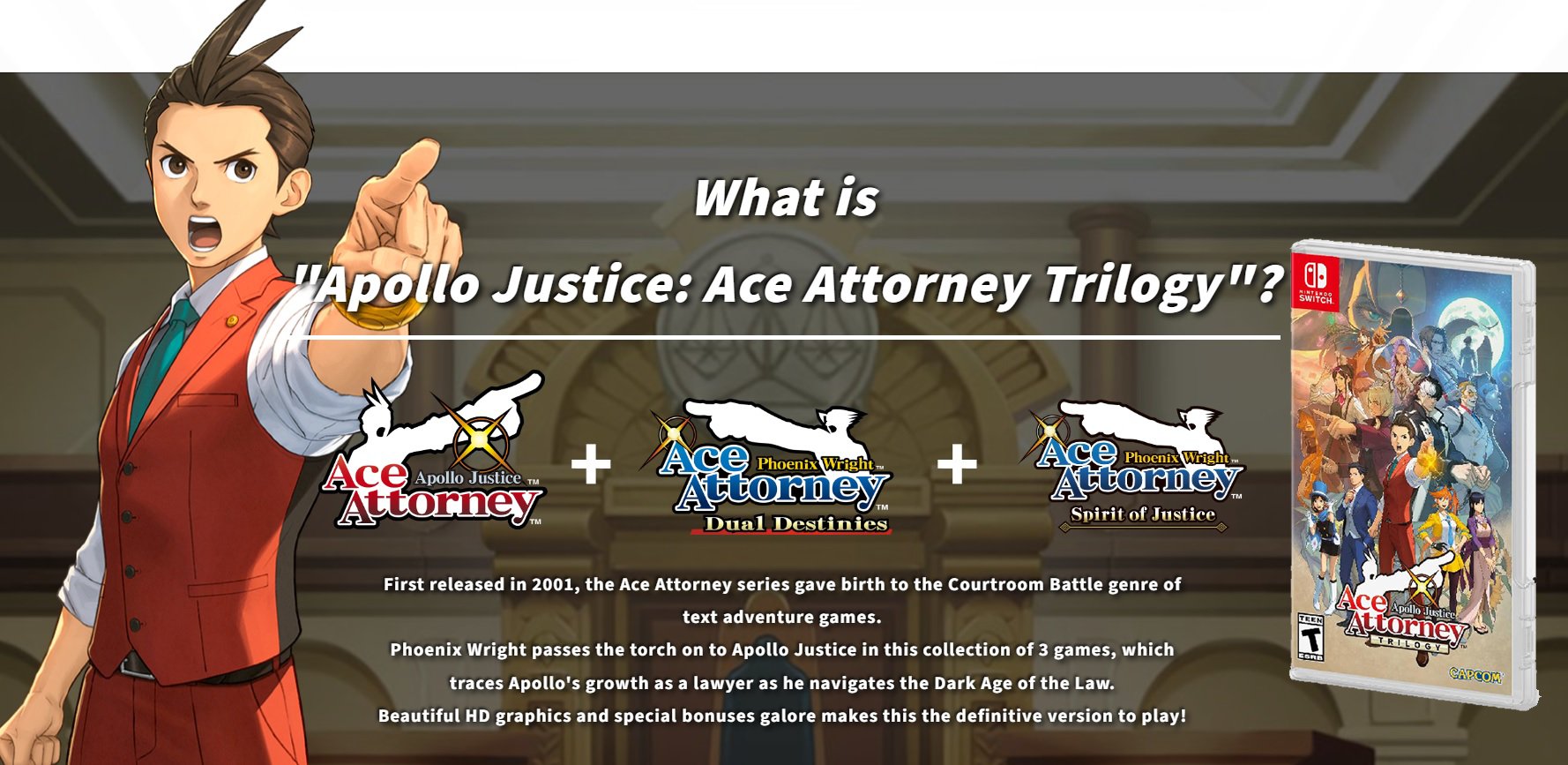 Apollo Justice: Ace Attorney Trilogy is coming in 2024