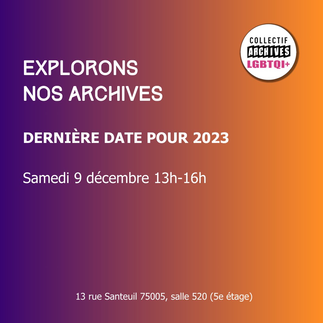 Vous souhaitez découvrir nos activités, nos projets, nos archives ? Nous rejoindre ? 
Bonne nouvelle, demain c'est possible, et on essaiera de répondre à toutes vos questions ! 
Passez nous voir ! 💜🧡