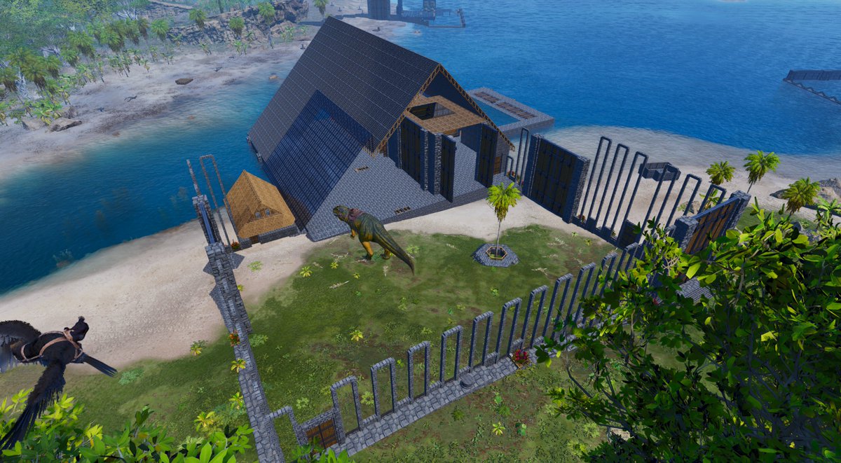 ozu_gaming's tweet photo. 撮りなおした。囲いがノープランで作り始めた割にはデザイン気に入ってる。
#playARK #ARK #ARKSurvivalAscended #ASA #ASA建築 https://t.co/qNSJbFH90f