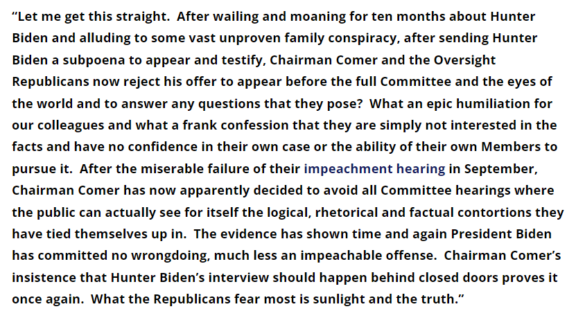 Oversight Dems tweet media