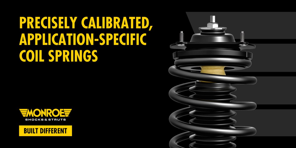 The Quick-Strut assembly is an all-in-one solution that is built different. It features a corrosion-resistant coil spring made from U.S. grade steel, engineered to support vehicle weight. Learn more: bit.ly/3PKADCq #MonroeShocks #struts #strutassembly