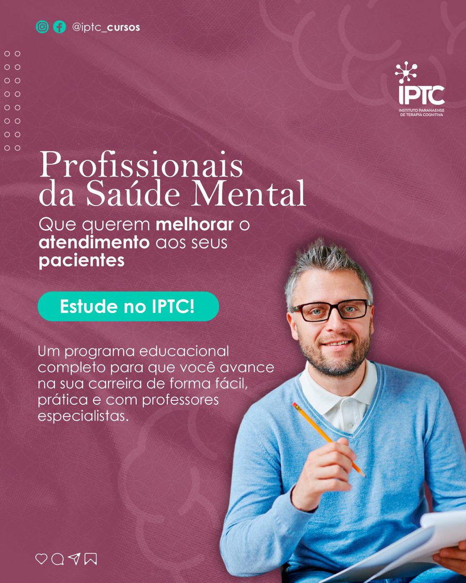 cursos_iptc's tweet image. 🚀 Não espere mais! Verifique os cursos disponíveis no IPTC e comece a trilhar o caminho para o reconhecimento na saúde mental. 🚀
🌐iptc.net.br
#IPTC #SaúdeMental #CrescimentoProfissional #EducaçãoDeQualidade #CarreiraBrilhante