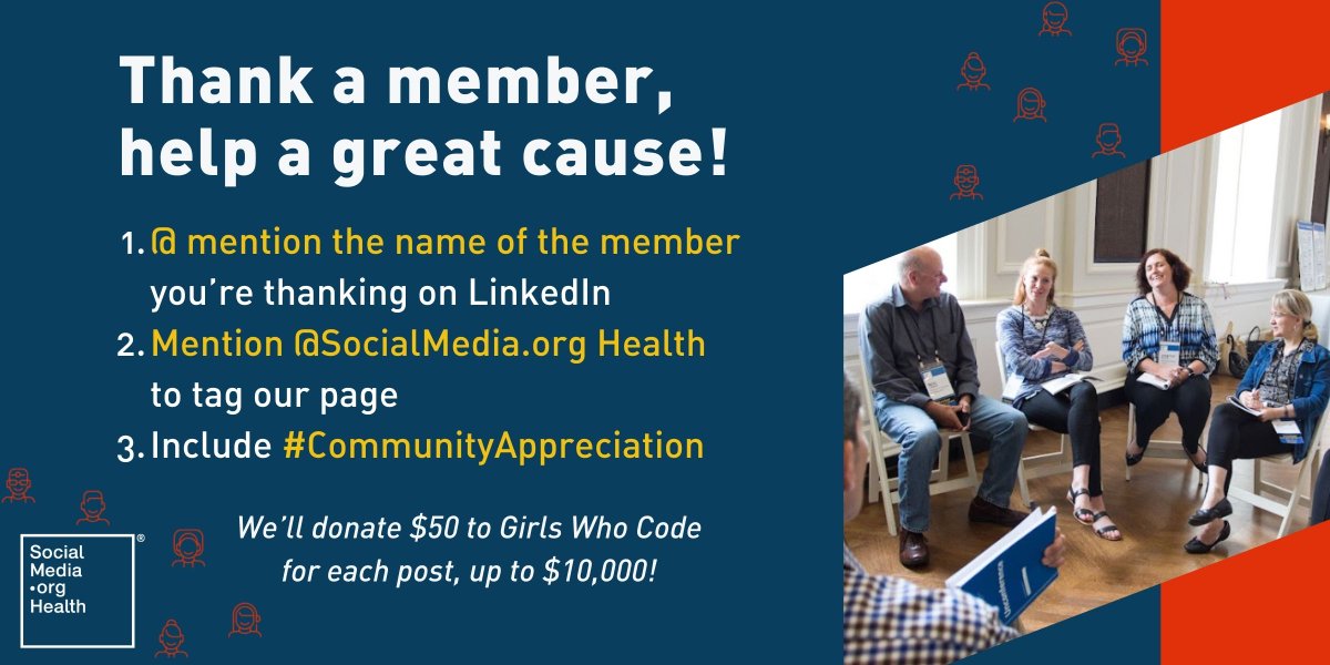 Looking for a quick and easy way to participate in #GivingTuesday? In honor of our #CommunityAppreciation month, thank a fellow #SMOHealth member on LinkedIn, and we'll donate $50 for every post (up to $10K) to <a href="/GirlsWhoCode/">Girls Who Code</a>. Only 2 days left! Details: wom.us/3Ggujx7