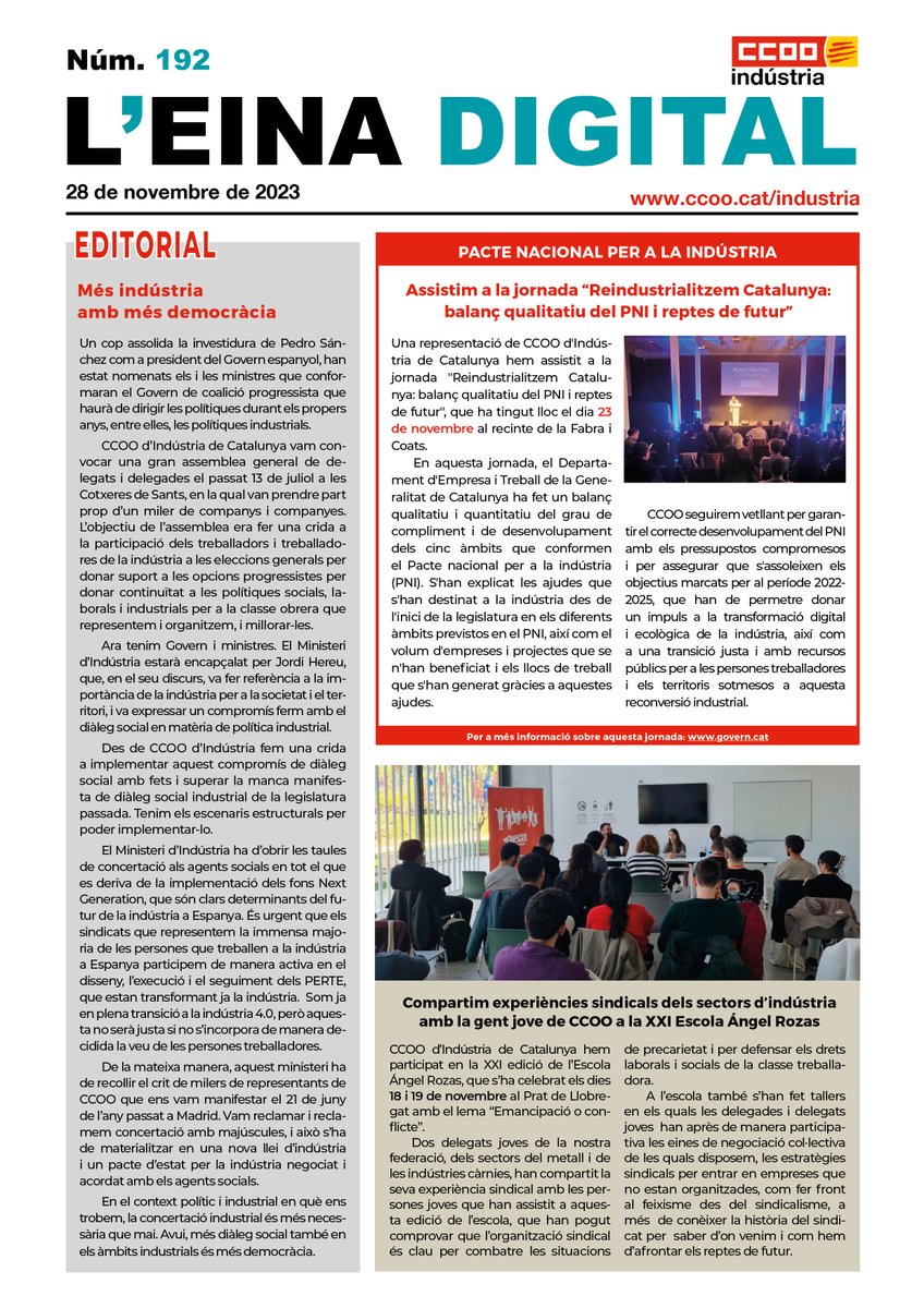 CCOO Indústria Catalunya tweet media