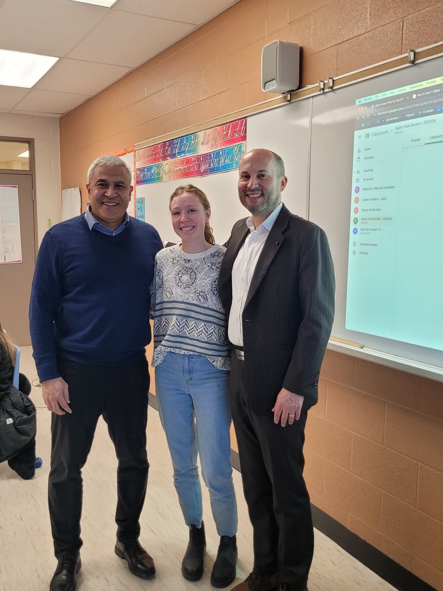 It's that time of the year for faculty visits once again. <a href="/OT_FED/">Mitch and Leslie Frazer Faculty of Education</a> <a href="/ontariotech_u/">Ontario Tech University</a> Of course our well prepared students are thriving. <a href="/YRDSB/">York Region DSB</a>
