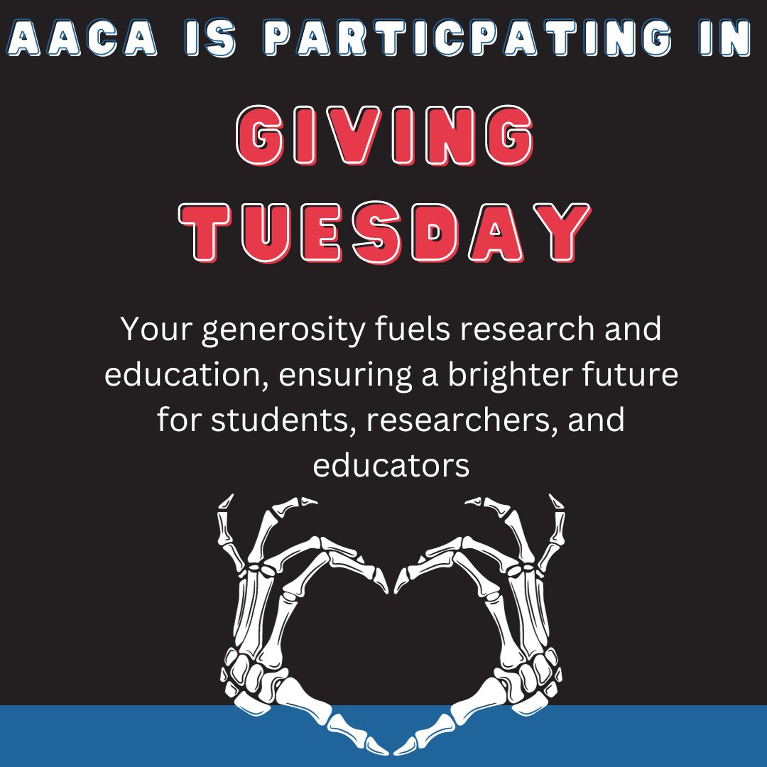 Today is the day to GIVE to your favorite organizations!! AACA cannot be as successful as it is without your help.
clinical-anatomy.org/catalog.php?ca…