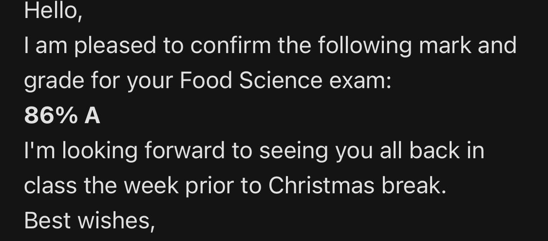 Some other great news to receive during placement 🥰🥰