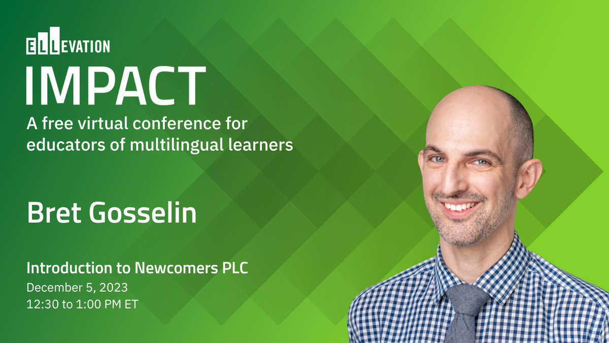 Discover how educators can create an inclusive space for linguistic success and emotional support with Bret Gosselin at #EllevationIMPACT2023. 
Register here 👉 bit.ly/3s8q8jh #ELL #MLL #Education #EdChat