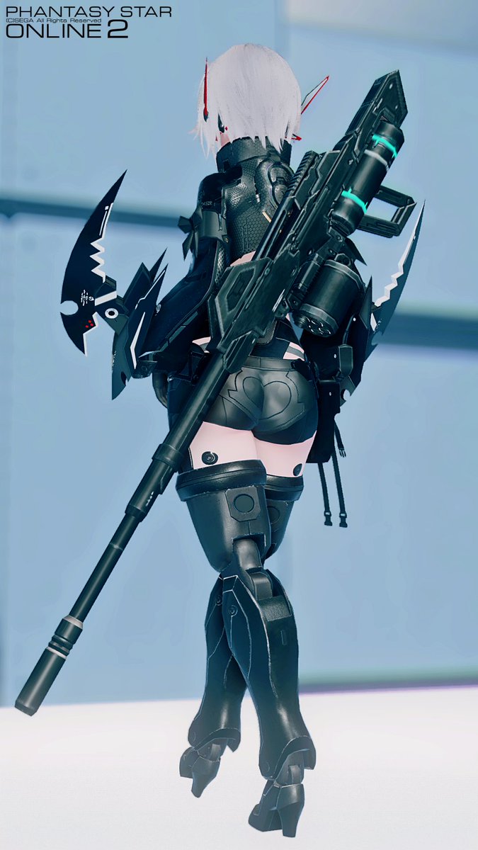 mFNr_057's tweet photo. プロトタイプせーちゃん
対物ライフルっぽい長物とケツ
#メンテの日なのでssを貼る 
#PSO2NGS_SS https://t.co/A38Npkyk7e