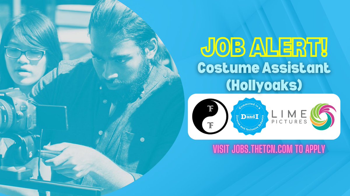 🚨JOB ALERT🚨 Lime Pictures are excited to announce that they have an opportunity for a Costume Assistant to join their Hollyoaks crew. Dates: Permanent part-time role, 20 hours per week Monday – Wednesday Location: Liverpool 🔗 zurl.to/JRDJ?source=Ca…