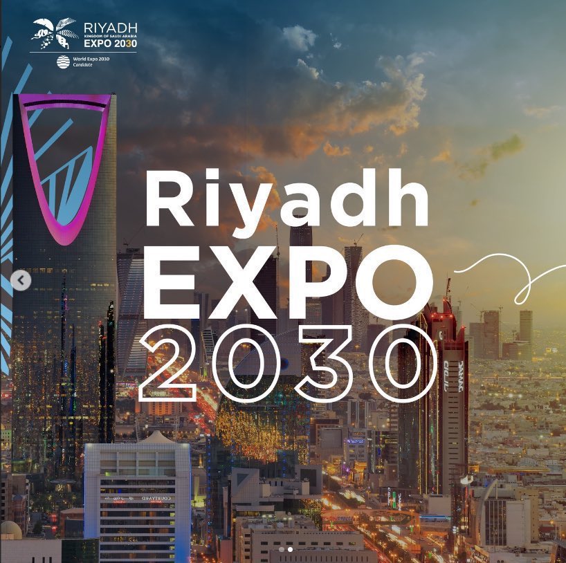 الف الف مبروك، عمار يالسعودية 🇸🇦🤍. 

 #الرياض_إكسبو2030