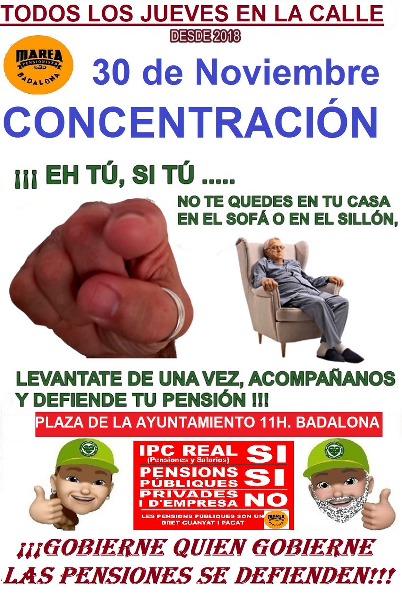 Todos los jueves 11 h. plaza de la Vila Badalona