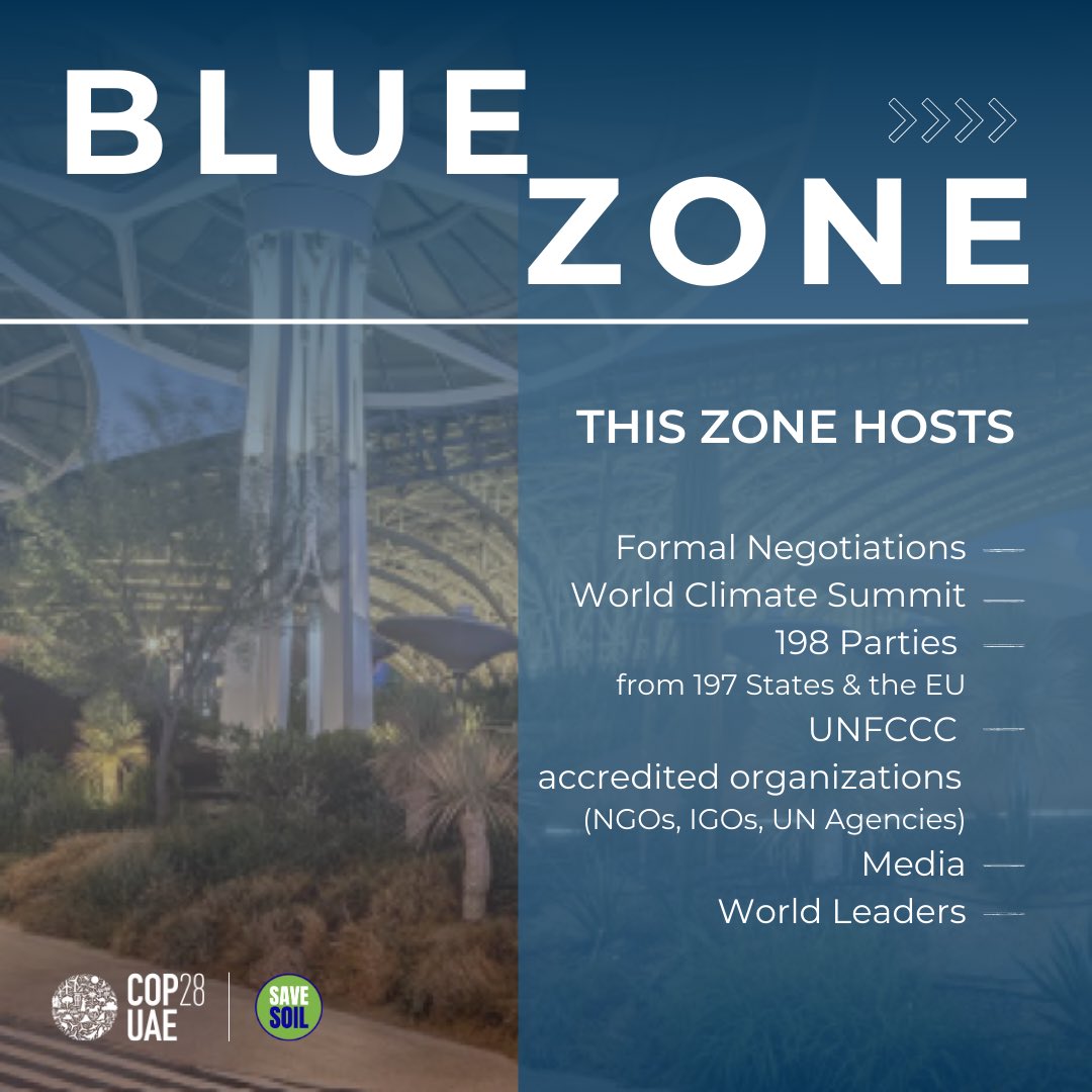 cpsavesoil's tweet photo. Excited for the #SaveSoil Movement's presence at #COP28's Blue Zone! 🌍
The Blue Zone is where negotiations & discussions happen to take action on climate change. 🌱 Soil, a crucial player in carbon sequestration & biodiversity, takes center stage here for its pivotal role in the solution.

Follow our live updates: 
https://t.co/CdNsbyeVB3 📲 🌐

#SaveSoilFixClimateChange 
#ClimateAction 🌿