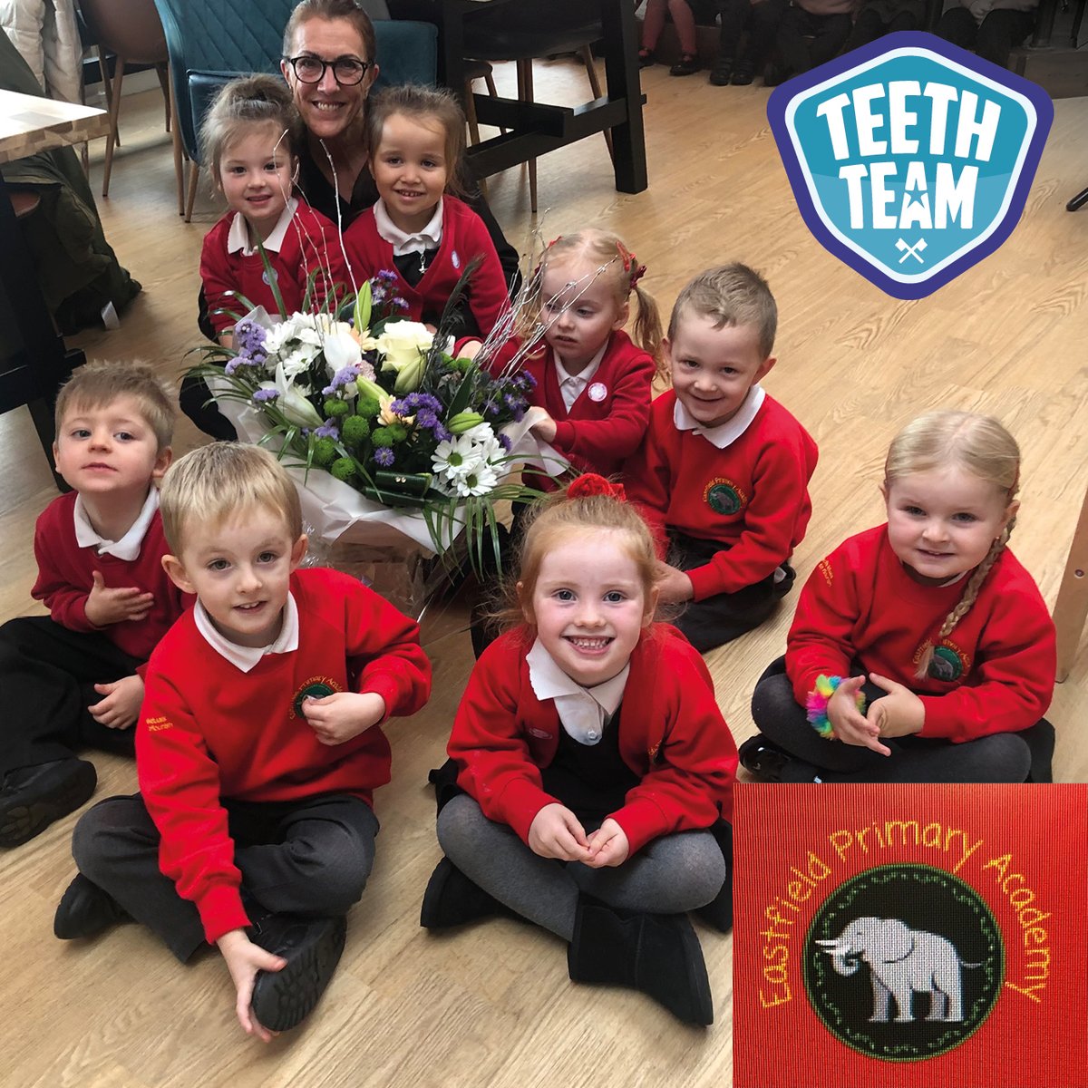 TeethTeam's tweet photo. On Friday, we had the joy of visiting the fantastic pupils at Eastfield Primary School in Immingham for their dental assessments/fluoride varnish applications.
A huge thank you to our dentist Michelle Bates for volunteering her time ππ¦·πͺ₯π
#TeethTeam #childrensoralhealth https://t.co/He6fIv5G7T