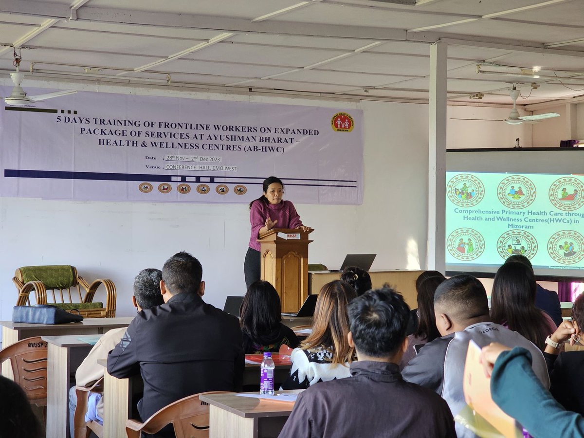 NISHTHA_CPHC's tweet photo. Empowering #ANMs for enhanced healthcare! #NISHTHA facilitated 5 Days Training on #ExpandedServices for 57 #ANMs at #Aizawl #HWCs #Mizoram. Strengthening #healthcare at the grassroots level.
@AyushmanHWCs @mizoram_ @usaid_india @harshmangla @usaid_india @jhpiego https://t.co/MpG2EQdewa