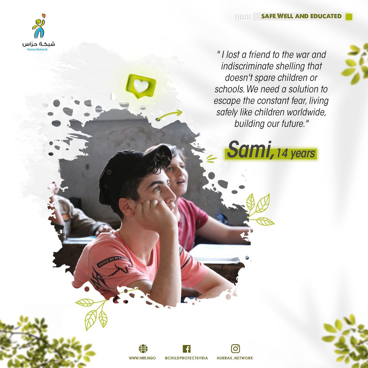 childguardsyr's tweet photo. Sami & Azou, friends 4 yrs, their moments together etched in Sami's memory. Azou's absence in a shocking event profoundly impacted Sami's mental health, a toll imposed by the unchecked war. Support Syrian children this #GivingTuesday.ποΈCheck the link in comment. #SafeWellEducated https://t.co/8qlIOWJQcO