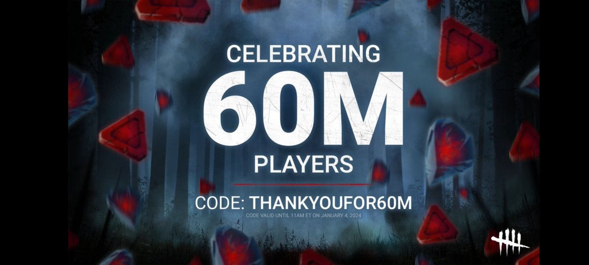 MintyTrg's tweet photo. #dbdcode make sure you use it after update drops! @killz287 @SadisticVenom_7 @SkinnyQuinnyTV @MrGimms https://t.co/YL85kuVxya
