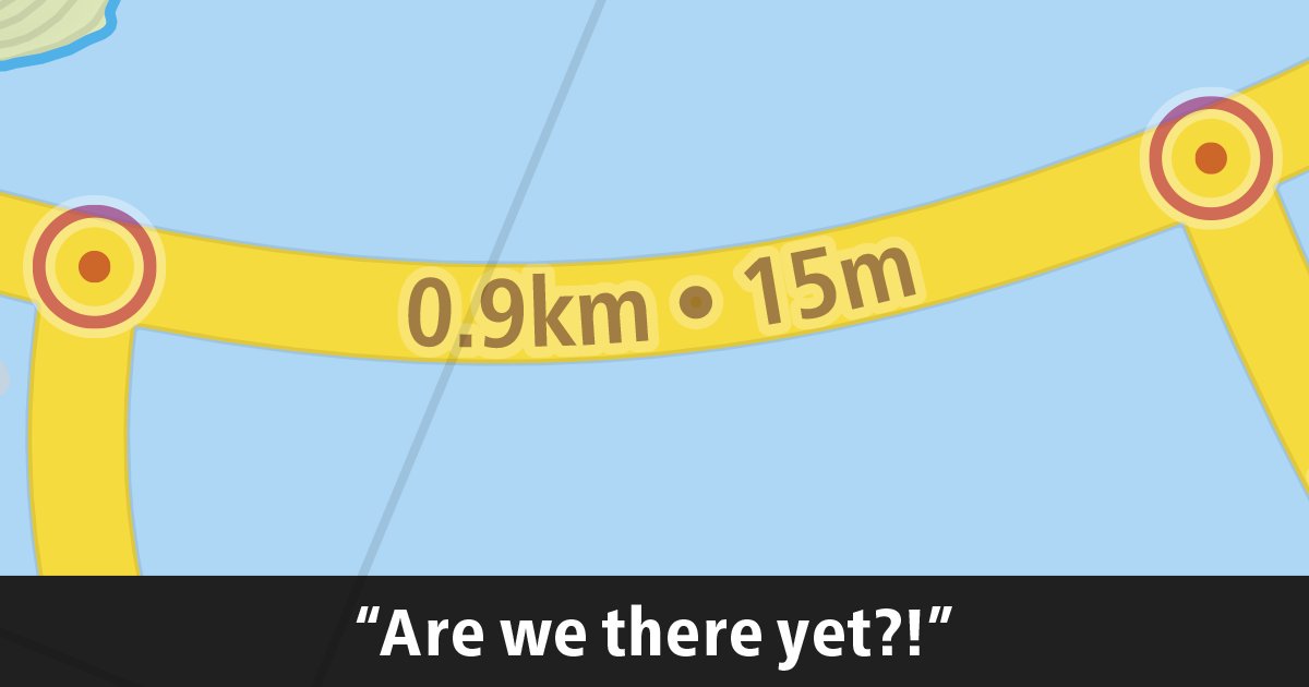 Estimated Travel Times.
If you've used one of my maps before, you're probably familiar with them.
But even though the work *exactly* like the did on the previous version of my map, under the hood they've gotten major improvements!
Intrigued? Check out: mbyj.ca/fb/DistanceTim…
