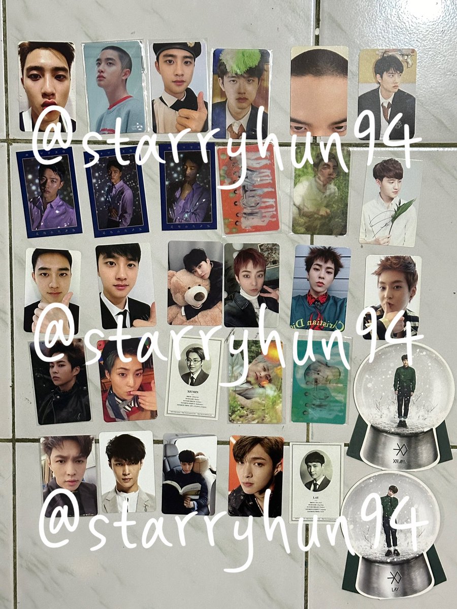 starryhun94's tweet photo. WTS LFB SELL ONHAND

D.O KYUNGSOO SET
5,800 = $145
XIUMIN MINSEOK LAY YIXING SET
2,400 = $62

🛵: ggx sdd
💸: gcash bpi
🇨🇦🇺🇸: dm me for details

alberta canada calgary yyc ca cad us usd ph exo pc photocard poca 양도 일괄 포카 dftf mumo japan pob snow globe xr gallery noo forehead https://t.co/yavxSE8z50