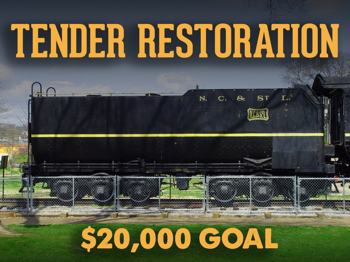 🚨 $10,000 DONOR MATCH ANNOUNCED 🚨 

For Giving Tuesday, EVERY donation made toward the restoration of 576's tender will be DOUBLED thanks to a $10,000 matching grant from The Candeleria Fund! 

Click here to learn more: nashvillesteam.org/2023/11/tender…