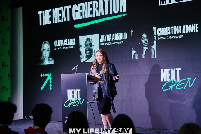 olivialacey2's tweet photo. The last 5 days …
🎂Celebrated 10 years of @iwill_movement
🎤Keynoted @mylifemysay #NextGen23
🏆Won Changemaker of the Year
👩🏻💻Interviewed for a trustee role
🤝🏼 Connected with other young changemakers (putting LinkedIn profiles to humans!)
🩷Caught up with family and friends! https://t.co/W4EojwZDGD