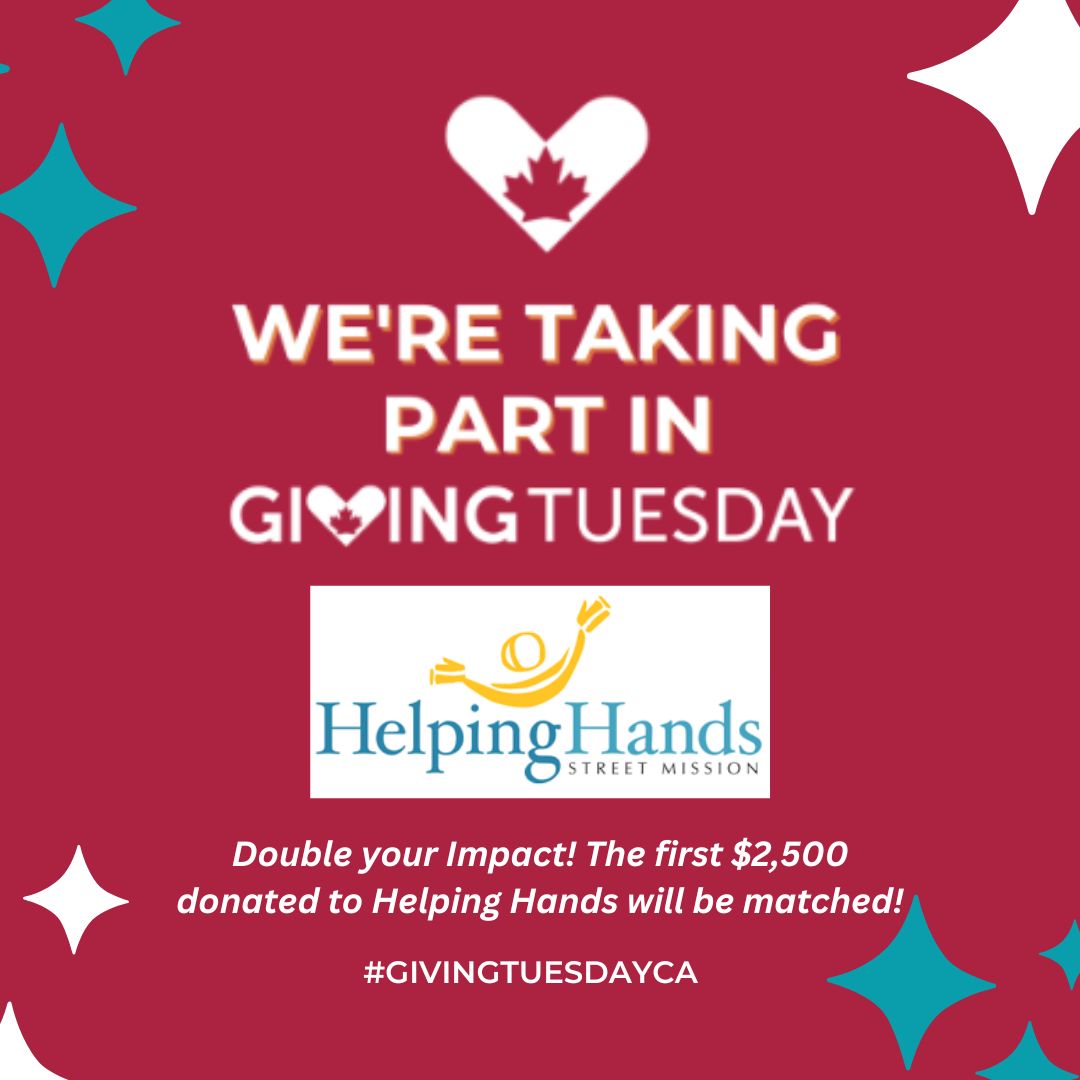 HHSM_Hamilton's tweet photo. We're going to be finishing off our Hunger and Homelessness Awareness Week campaign today with Giving Tuesday!

Thanks to some partners that were inspired by CM's blog post, we the first $2,500 that are donated will be matched! This will help us get to our goal of raising $5,000. https://t.co/IJmSdDAlfq