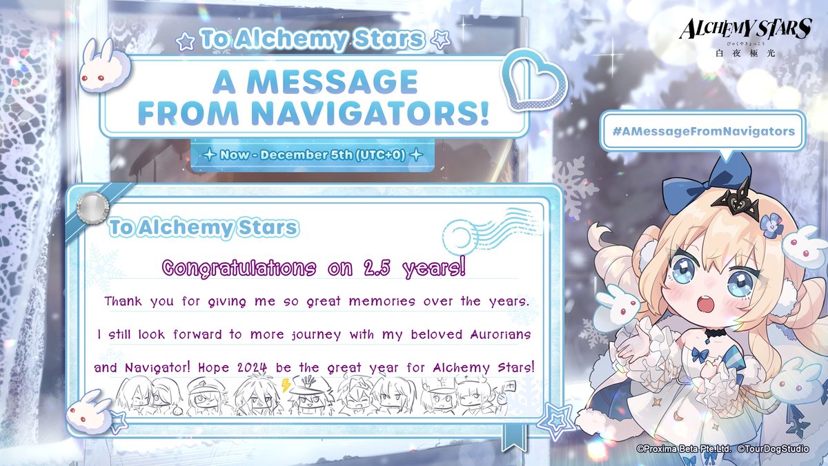 gatchZ_B's tweet photo. @AlchemyStarsEN #AMessageFromNavigators
#AlchemyStars https://t.co/BMZhwyaC0v