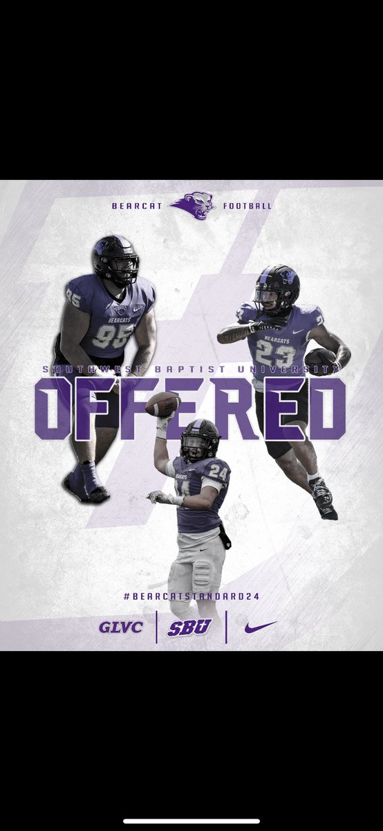 After a great conversation with @CoachBodway I am blessed to say I have been offered by SBU!! @RSHS_Football @JPRockMO @NateLatsch