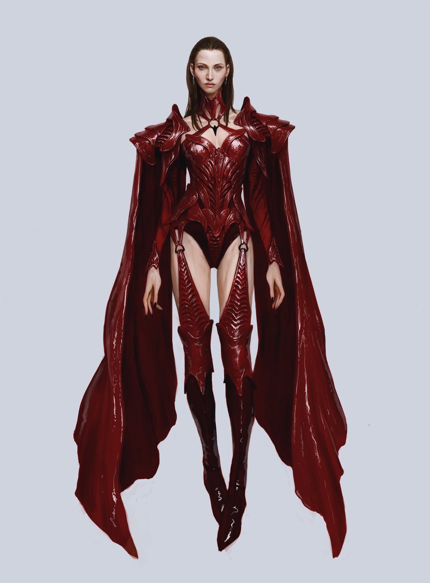 Scarlet knight 진홍의 기사? 약간... 클래식? 방향으로 해본.