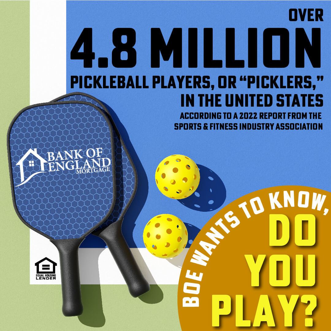 BOEMortgage's tweet photo. Do you play Pickleball??  It's the fastest growing sport in the nation. So... It's a big DILL 😆
#pickleball https://t.co/bra6kPqHHv