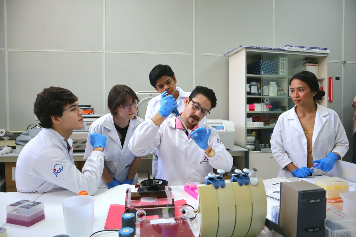 CensaludUES's tweet photo. Jóvenes Talento de El Salvador reciben asesoría en Laboratorio de Biología Molecular CENSALUD como extracción de material genético para diagnostico del mal de Chagas.
#AutoridadesUES #secretaríadecomunicacionesues #SICUES #InvestigaciónCientíficaUES #CENSALUD #CienciayTecnologia https://t.co/6mE38U4xxX