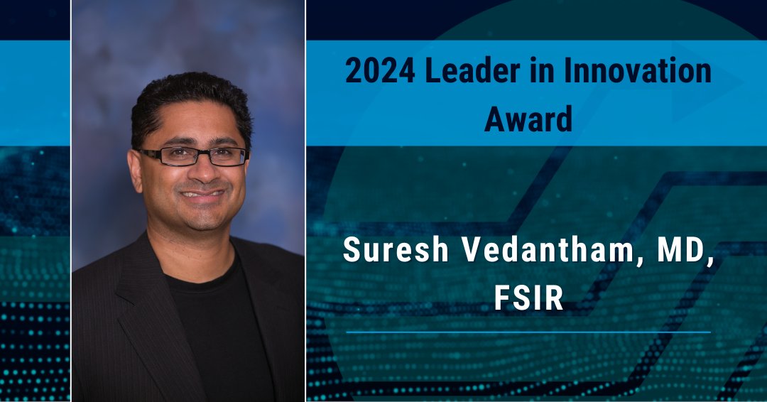 #SIRFoundation: Congratulations to the 2024 Leader in Innovation Award honoree, Suresh Vedantham, MD, FSIR. Join us in honoring Dr. Vedantham for being one of the first IRs to ever be publicly funded making him a trailblazer in our specialty at the opening plenary session on…