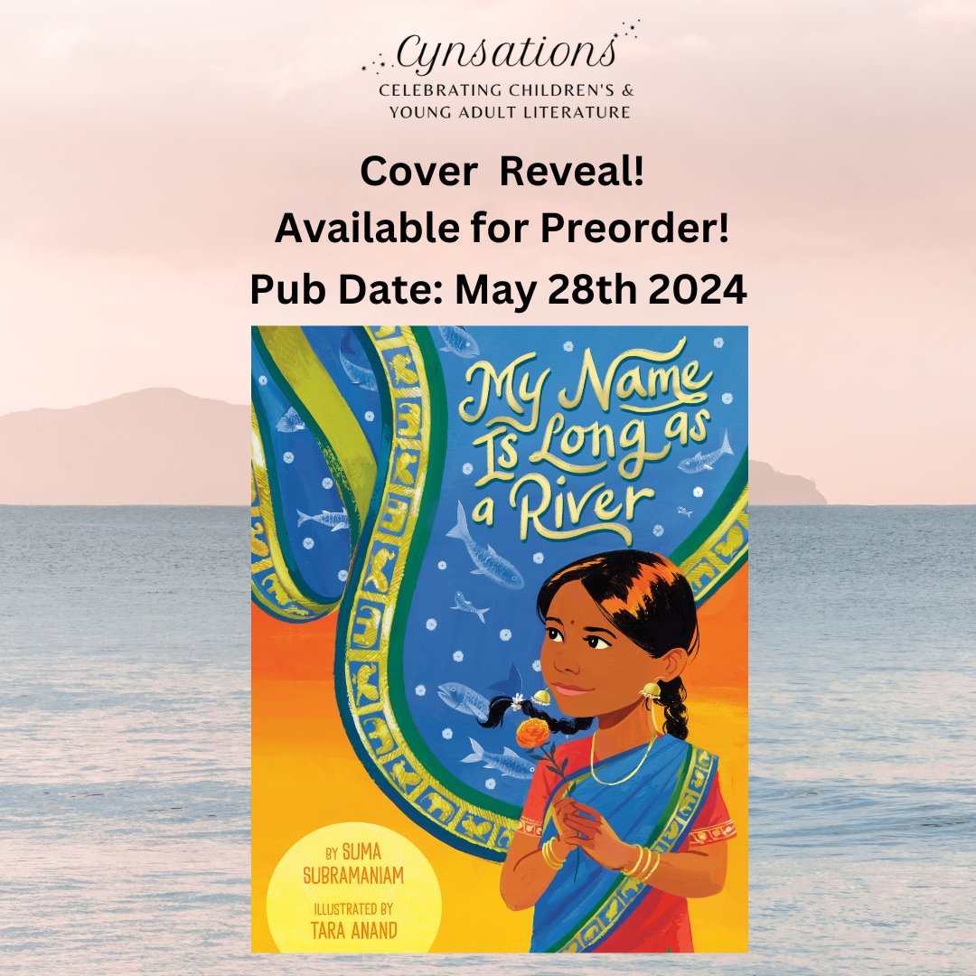 A special book demands a special team to host the cover reveal. Thank you so much, Cynsations! MY NAME IS LONG AS A RIVER is illustrated by Tara Anand and will be published by Penguin Workshop. Link: shorturl.at/axELV @CynLeitichSmith @Miranda_Paul @chadwbecks @emliterary