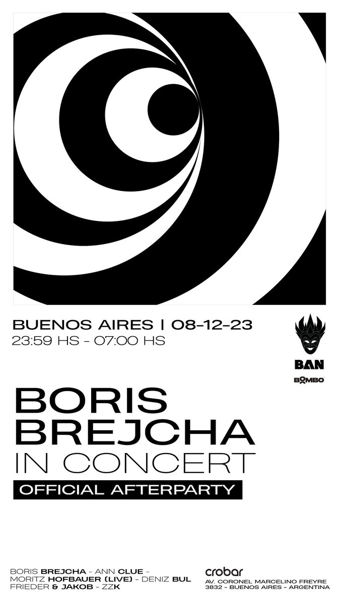 FEBATechnoBA's tweet photo. 🌪️ *AFTER  BORIS BREJCHA* 🌪️ 
Nuevo lote disponible 👇🏽

TICKETS DISPONIBLES https://t.co/TARyJFLGnw 

📲Antes de finalizar la compra no te olvides de seleccionarme como tú vendedor oficial *Guido Feba Rrpp* https://t.co/YL1ktZ0PXW