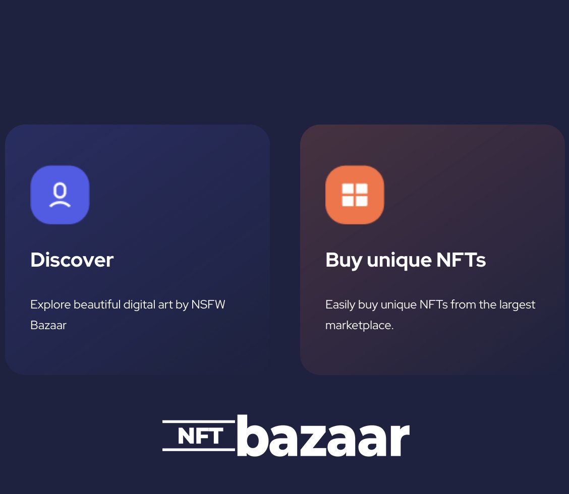 nft_bazaario's tweet photo. The emergence of NFTs has transformed the art world, and within this landscape, NFT Bazaar stands out as a gateway to the captivating realm of adult NFT collections. - https://t.co/tlzcxwiNc2 #nft #nftbazzar #nftworld #adultnft #gamernft #opensea #trendingnft #hotnft https://t.co/Pt51nZK0Mp