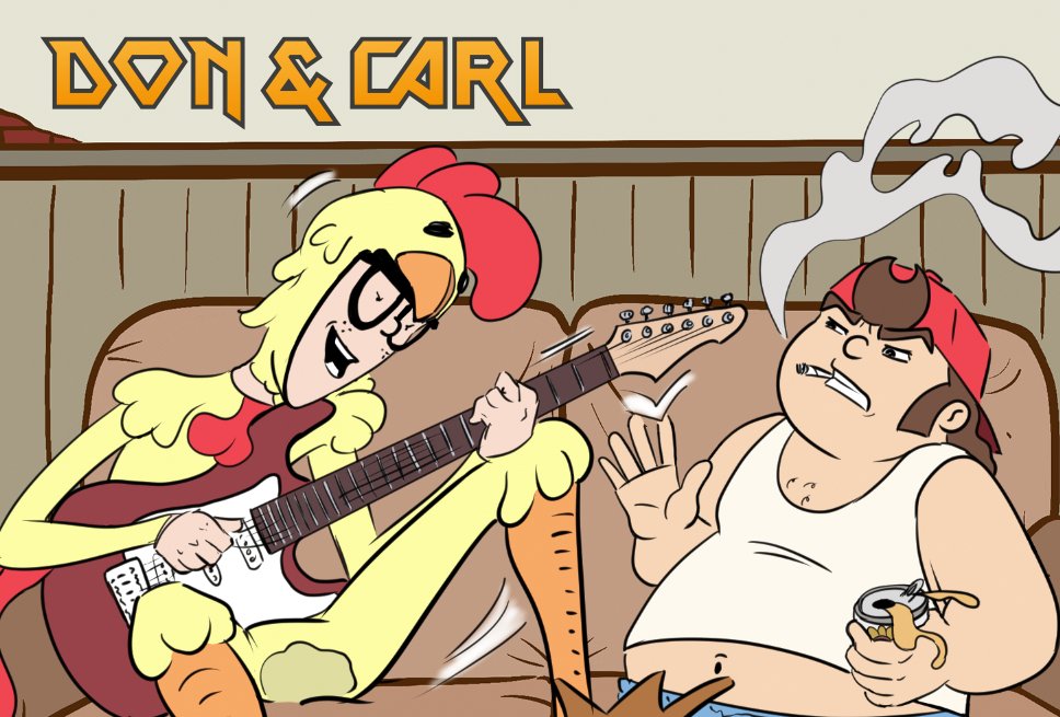 Don lässt's krachen – aus "Don &amp; Carl - Der Dolch der Dämonen"  
#comic aus #vorarlberg, #österreich #comics #indiecomic #indiecomics