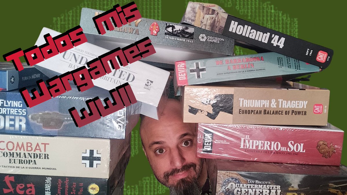 El mundo de los #WarGames tiene su propio subgenero con los dedicados a la  #WW2.

En este vídeo os muestro TODA mi colección de #juegodemesa de la segunda guerra mundial.

📹youtu.be/0sENkeyGgZ0

A disfrutarla.