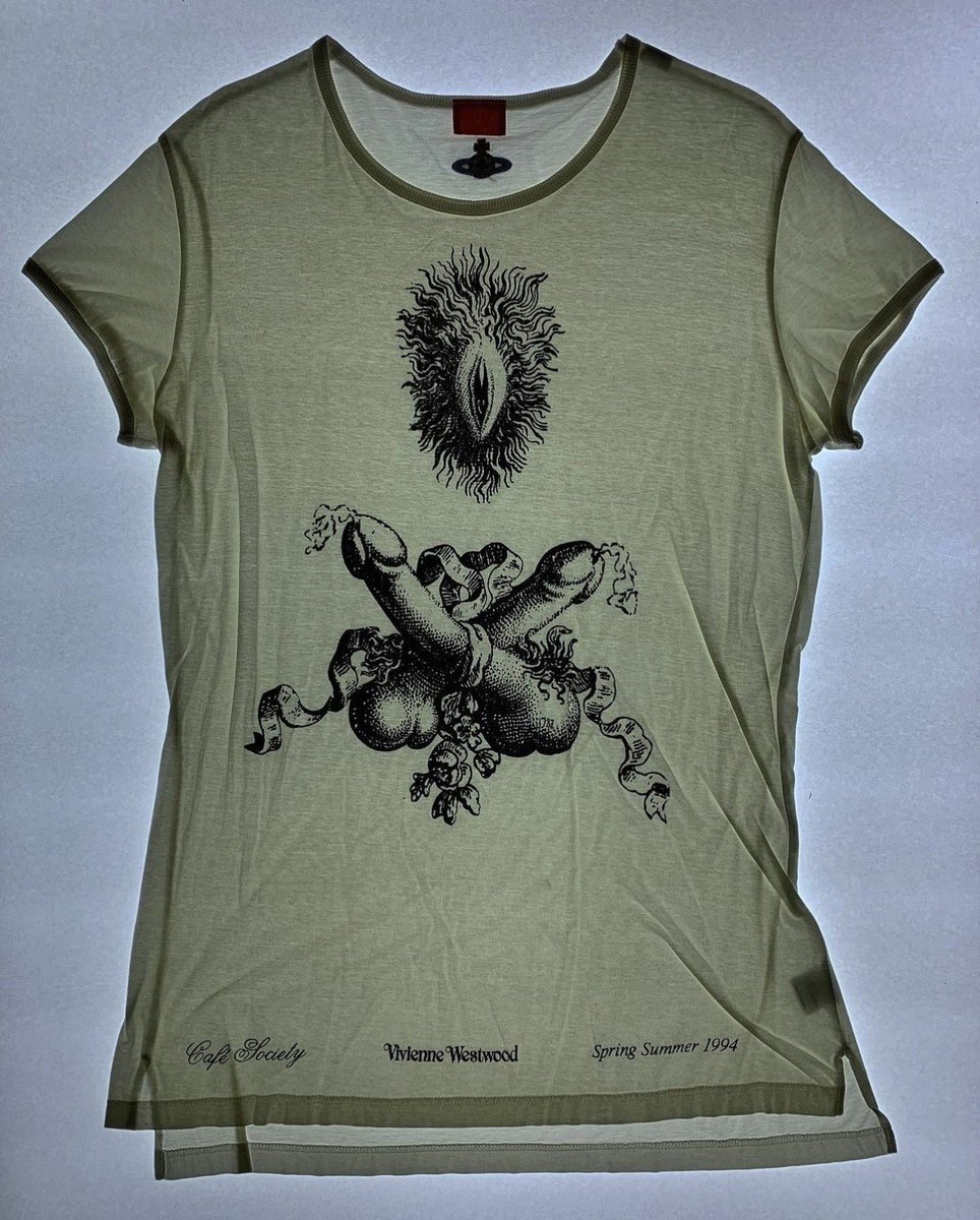 Vivienne Westwood: 'cafe society' t-shirt, spring/summer 1994