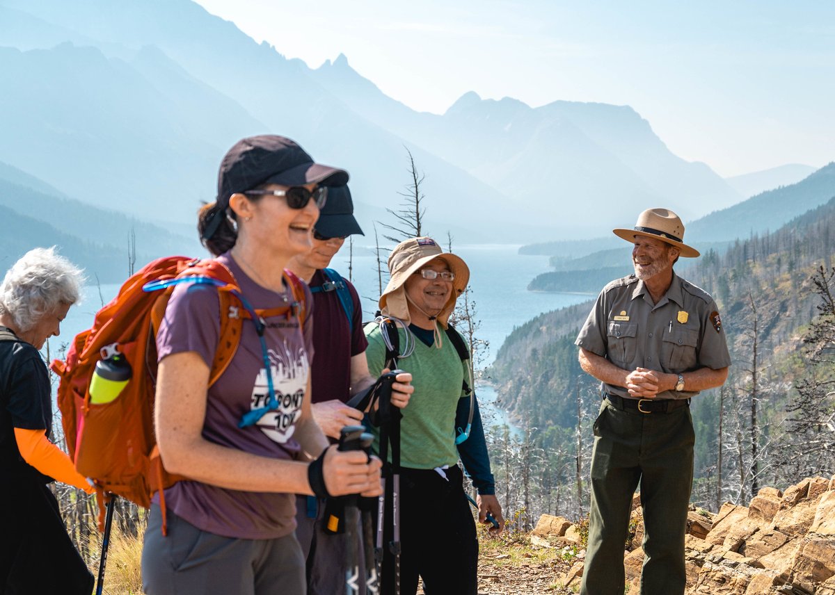 All smiles here because Glacier is hiring for its 2023 spring and summer positions! For information on these jobs and how to apply, visit usajobs.gov and search for jobs located in West Glacier, Montana or St. Mary, Montana.